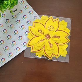 Set hoa mai mút dẻo trang trí Tết đủ size