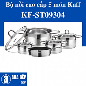 BỘ NỒI CAO CẤP 5 MÓN KAFF KF-ST09304. Hàng Chính Hãng 