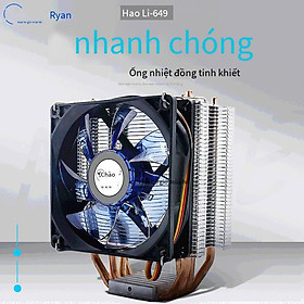 Giao hàng nhanh máy tính để bàn tản nhiệt CPU đa nền tảng lntel AMD 4 ống dẫn nhiệt 1155/775 quạt tản nhiệt êm