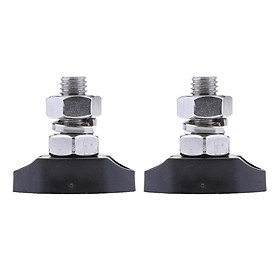 2x Black Junction Block Power Post Insulated Terminal Stud 8mm Stainless Steel