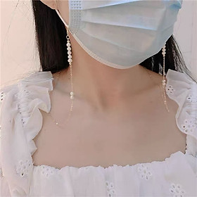 Dây đeo mắt kính đơn giản ngọc trai nhẹ nhàng thanh lịch cho cả nam và nữ độc đáo phụ kiện team cận