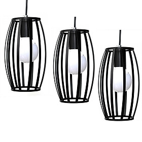 Mua Combo 3 đèn thả treo trần lồng trụ kèm 3 bóng LED