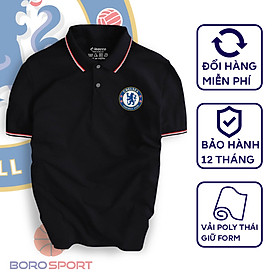 Áo Polo Boro Sport Chất Liệu Vải Poly Thái Giữ Form Thiết Kế Thời Trang Năng Động Chelsea - Sọc Đen - M