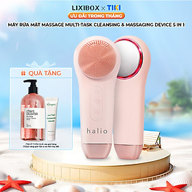 Máy Rửa Mặt Massage Tích Hợp Liệu Pháp Ánh Sáng và Nhiệt Halio Multi-task Cleansing & Massaging Device with Red Blue Light Therapy 5 in 1