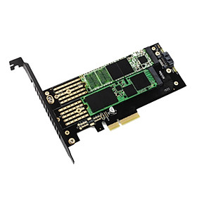 M.2 NVME SSD M-Key + B-key to PCI-e 3.0 x4 Host Controller Expansion Card