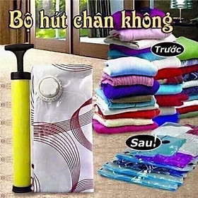 Bộ túi hút chân không bảo quản quần áo, chăn màn, ga gối sạch sẽ gọn gàng