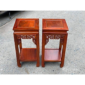 Mua đôn vuông gỗ hương kích thước cao 60 mặt vuông 30cm