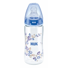 Bình Sữa PA Núm Ti 300ml Silicone S1 Nuk NU21473 (Size M) - Màu Ngẫu Nhiên