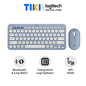 Bộ Bàn Phím Và Chuột Logitech PEBBLE 2 COMBO Bàn Phím Logitech K380s + Chuột Logitech M350s | Silent | Bluetooth - Hàng Chính Hãng