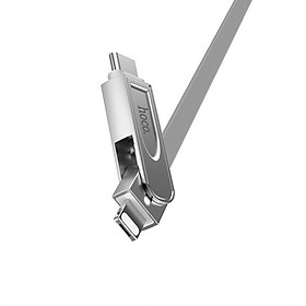 Mua Cáp Sạc 3 Đầu Cao Cấp Hoco U24 Lightning/Micro USB/ Type-C (1m) -  Chính Hãng