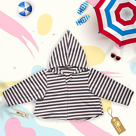 Áo Chống Nắng Cho Bé - Vải Cotton 100%, Áo Khoác Có Mũ
