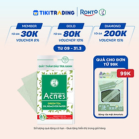 Giấy thấm dầu trà xanh Acnes Oil Remover Paper Green Tea 100 tờ