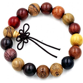 Vòng tay chuỗi hạt gỗ Đàn hương 8 màu 12 ly