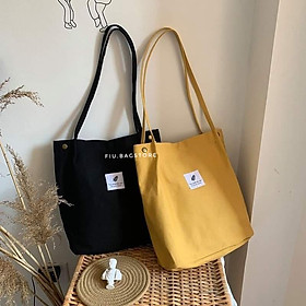 Túi Tote Túi Vải Trơn Chất Canvas Dày Dặn