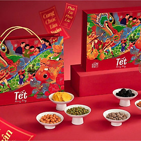 Giỏ quà tết doanh nghiệp, quà tặng tết 2025 đầy ý nghĩa gửi đến nhân viên và đối tác trong suốt 1 năm đồng hành. Giỏ quà Tết Nhà Mứt chỉnh chu, lịch sự giúp gắn chặt mối quan hệ hợp tác cùng nhau cho năm 2025