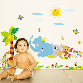 Mua Decal dán tường rồng rắn lên mây voi xanh