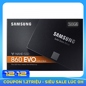 Ổ Cứng SSD Samsung 860 EVO 500GB 2.5 inch SATA iii MZ-76E500BW - Hàng Nhập Khẩu (Box Tiếng Anh)