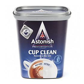 Bột tẩy rửa cặn trà cà phê, tẩy lồng máy giặt Astonish 350g Anh Quốc mẫu mới