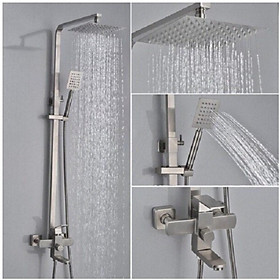 Mua sen tắm đứng vuông nóng lạnh inox 304
