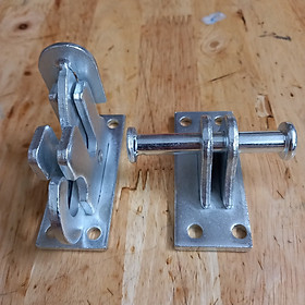 Mua Chốt cửa tự động tự đóng phiên bản then cố định / di động mạ kẽm - dễ sử dụng dùng cho các loại cửa - hàng chính hãng