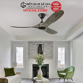 Mua Quạt Trần Hiện Đại Phong Cách Indochine LÊ GIA LGFAN713X - Chiều Cao 25cm - Sải Cánh 155cm - Bảo Hành 5 Năm