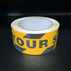 Watch Your Step - Băng keo tape caution nhám chống trơn trượt 4.8cmx5m