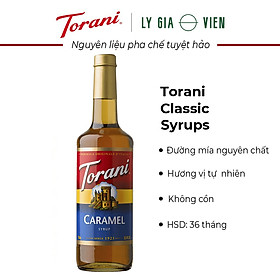 Siro Pha Chế Vị Caramen Cổ Điển Torani Caramel Syrup 750ml Mỹ