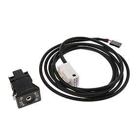 AUX Harness Cable Adapter with Switch for  Cooper R50/R52/R53 01-06