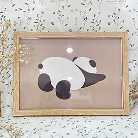 Mua Tranh trang trí phòng bé - artprint phong cách hiện đại tối giản - có bao gồm khung gỗ và lộng kính