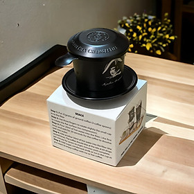 Trung Nguyên Legend - Phin nhôm hoa văn màu đen Vĩ Nhân