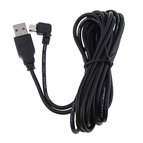 Premium 3.5 Meters 5V2A Charger Cable Mini USB 90 Degrees Right Bend Head
