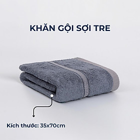 Khăn gội, khăn lau đầu sợi tre Royal Towel 35x70cm thấm hút tốt, không đổ lông, không ra màu