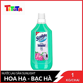 Nước lau sàn Sunlight Hương Hoa Hạ Và Bạc Hà Chai 1 Kg