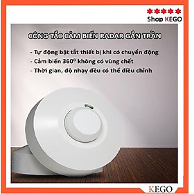Mua Phụ kiện đèn âm trần- Công tắc cảm biến chuyển động chuyên cho đèn trần ( Đèn chùm  đèn âm trần  nhiều chế độ chỉnh)