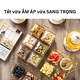 Mua Khay đựng bánh kẹo mứt Tết 3 tầng có nắp đậy cao cấp sang trọng