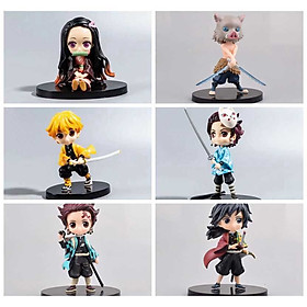 Bộ Mô hình tượng Kimetsu no yaiba Thanh gươm diệt quỷ set 6 Figure