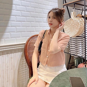 AIMEE_ÁO SOMI HAI LỚP TAY NGẮN (KÈM ÁO LÓT)