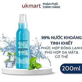 Xịt khoáng Compliment Aqua Spray 99% 200ml