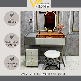 Mua Bàn trang điểm  bàn phấn kèm gương tích hợp đèn LED kèm nút cảm ứng thông minh và ngăn kéo để đồ tện lợi BTD-00113