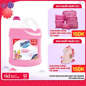 Nước Lau Sàn Sunlight Tinh Dầu Thiên Nhiên - Hương Hoa Lily 3.8kg