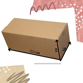 Hộp Giấy Bìa Carton Đóng Gói Hàng Size 25x10x10cm