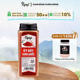 Ớt Bột Hàn Quốc Tự Nhiên Vipep Hũ Nhựa 450g