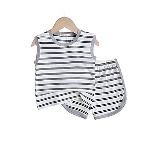 Bộ cotton lạnh sát nách cao cấp họa tiết dể thương cho bé gái bé trai