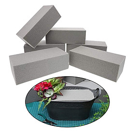 6pcs Dry Floral Foam Bricks, Green Styrofoam Foam Blocks,for Artificial Floral Dried Arrangements Decorations, Fresh Flower Holder