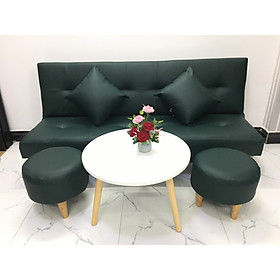 Mua Bộ ghế sofa bed  sofa giường màu xanh lục cả bộ SB15