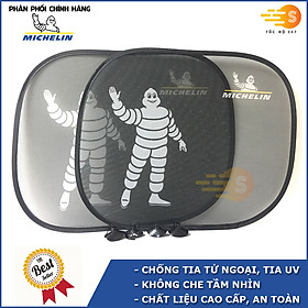 Bộ 2 miếng che nắng dạng lưới cho ô tô Michelin MI-CWS - chống nắng, chống tia UV, dạng hít