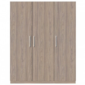 Mua Tủ quần áo gỗ MDF Tundo 3 cánh 2 ngăn kéo màu xám 120 x 55 x 200cm