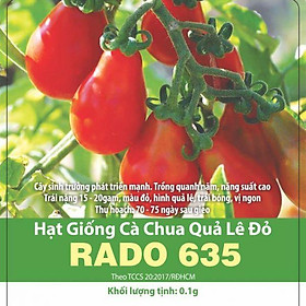 Mua Hạt Giống Cà Chua Trái Lê Đỏ Rado 635 Gói 0.1g Rạng Đông