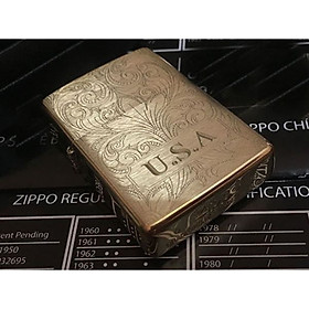 Bật Lửa ZIPPO 204B KHẮC HOA VĂN 20 ZIPPO 204B.HV20