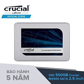 Ổ cứng SSD Crucial MX500 3D NAND 2.5-Inch SATA III 500GB CT500MX500SSD1 - HÀNG CHÍNH HÃNG